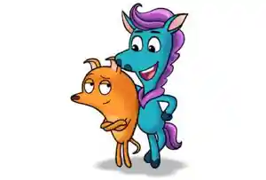 Las aventuras de Dog y Pony logo